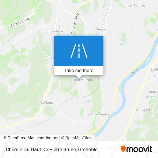Chemin Du Haut De Pierre Brune map