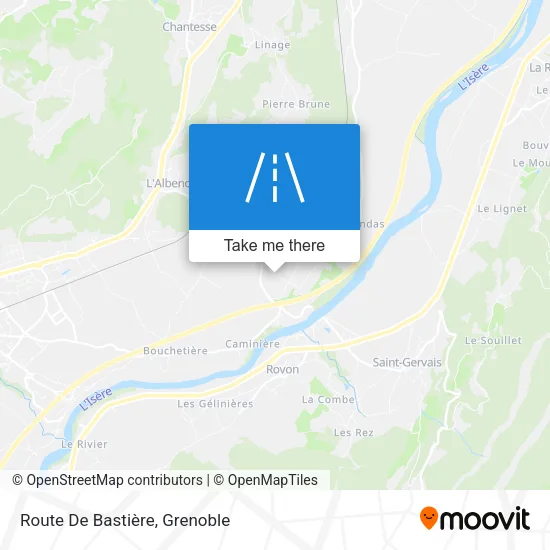 Route De Bastière map