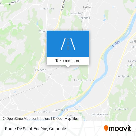 Route De Saint-Eusèbe map