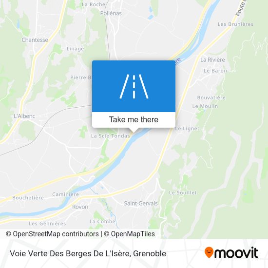 Voie Verte Des Berges De L'Isère map