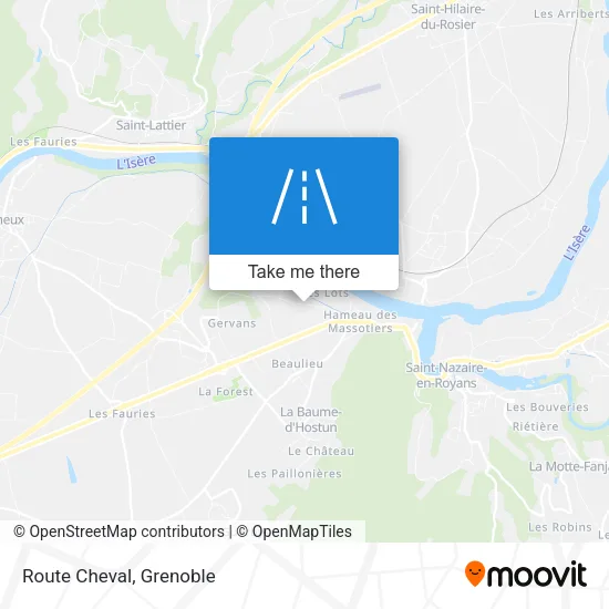 Route Cheval map