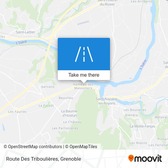 Route Des Triboulières map