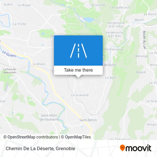 Chemin De La Déserte map