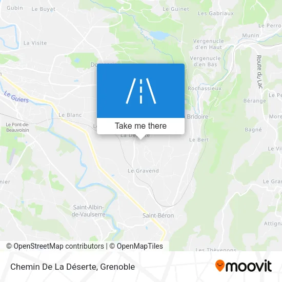 Chemin De La Déserte map