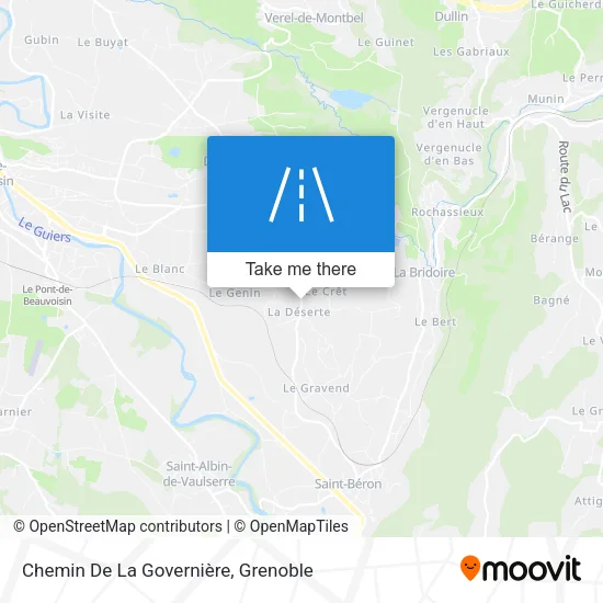 Chemin De La Governière map
