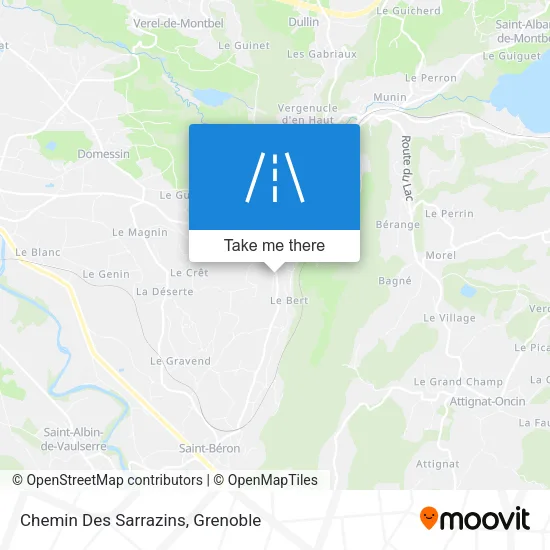 Chemin Des Sarrazins map