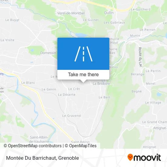 Montée Du Barrichaut map