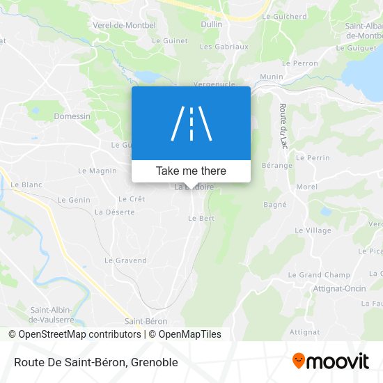 Route De Saint-Béron map