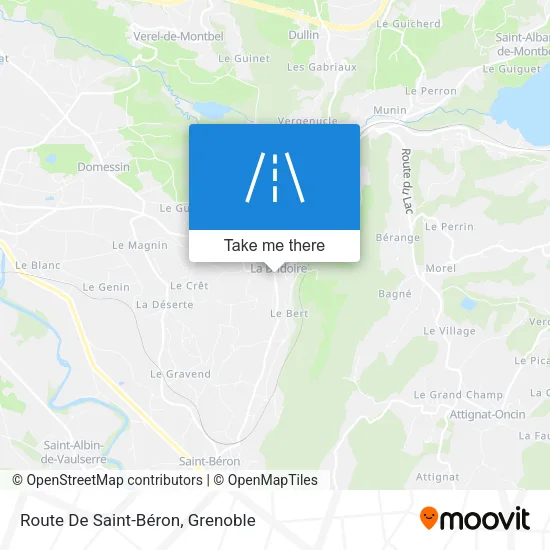 Route De Saint-Béron map