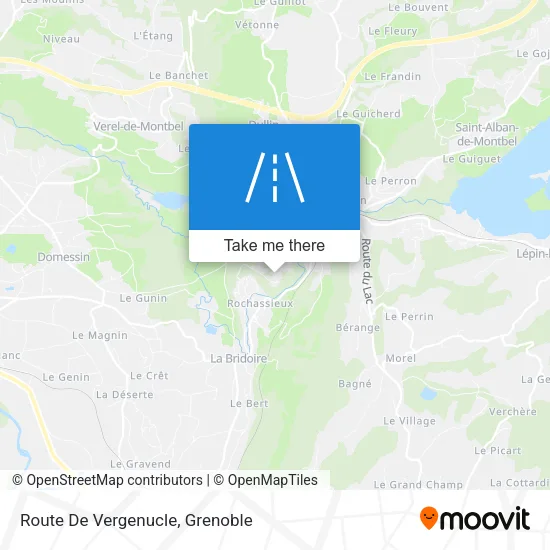 Route De Vergenucle map