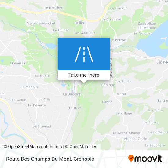 Route Des Champs Du Mont map