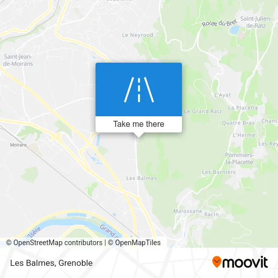 Les Balmes map