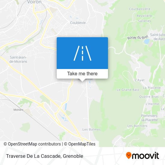 Traverse De La Cascade map