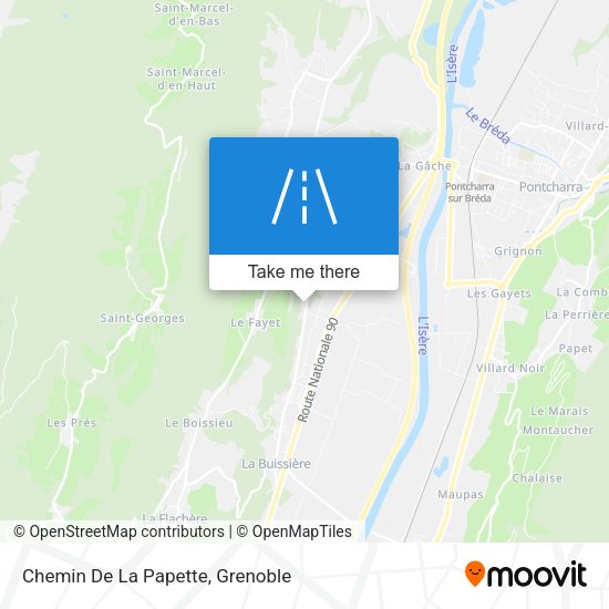 Chemin De La Papette map