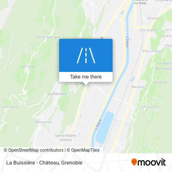 La Buissière - Château map