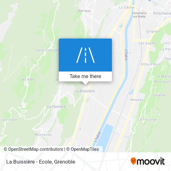 La Buissière - Ecole map