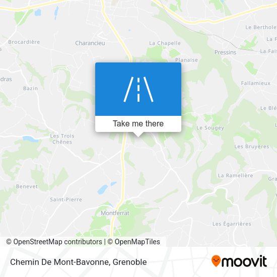 Chemin De Mont-Bavonne map