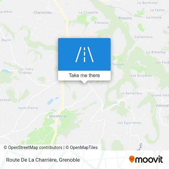 Route De La Charrière map