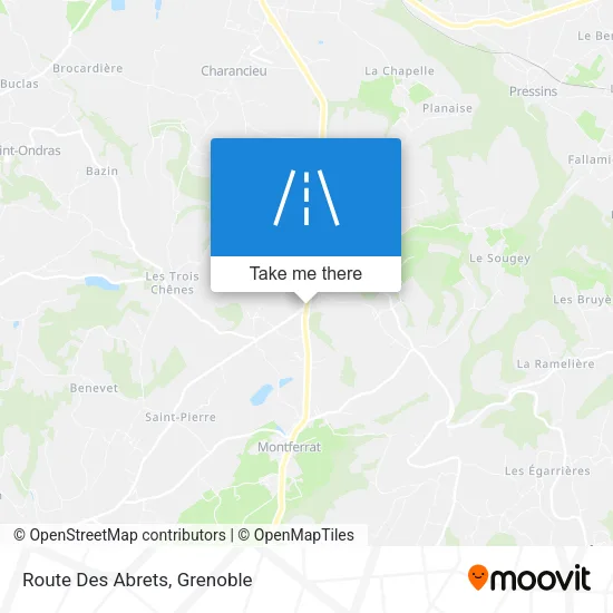 Route Des Abrets map
