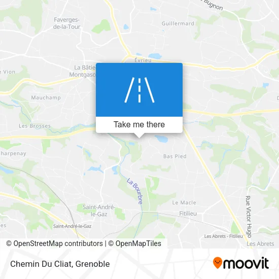 Chemin Du Cliat map