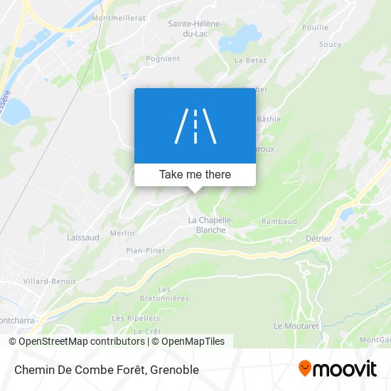 Chemin De Combe Forêt map