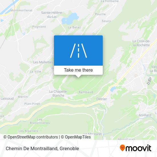 Chemin De Montrailland map