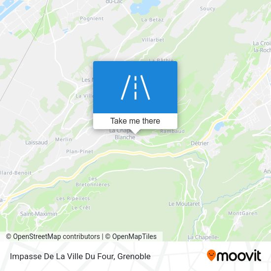 Impasse De La Ville Du Four map