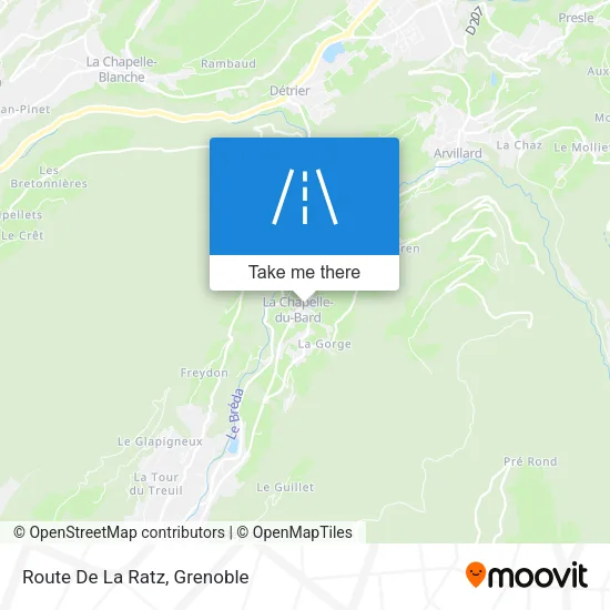 Route De La Ratz map