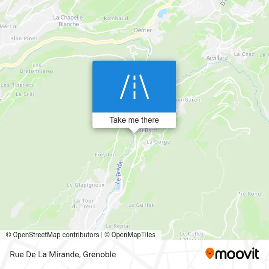 Rue De La Mirande map