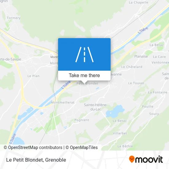 Le Petit Blondet map