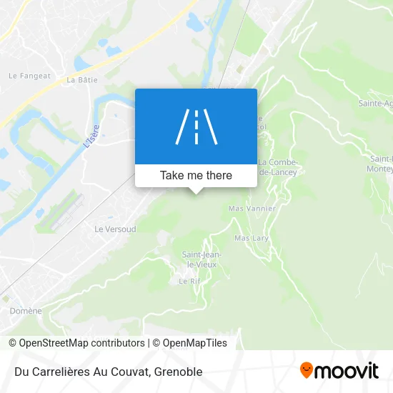 Du Carrelières Au Couvat map