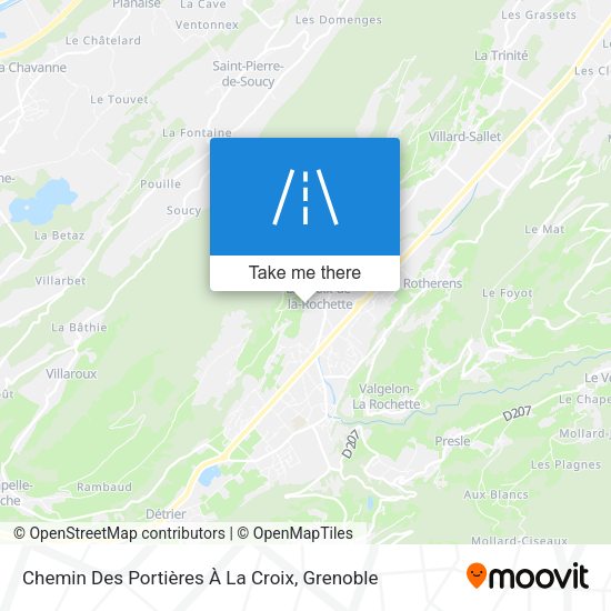 Chemin Des Portières À La Croix map