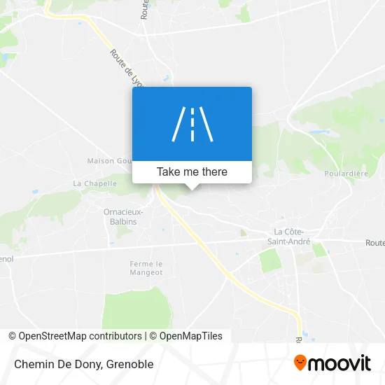 Chemin De Dony map