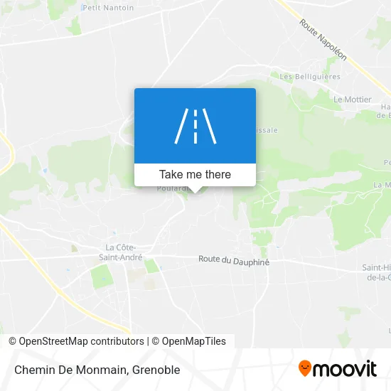 Chemin De Monmain map