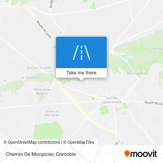 Chemin De Monpicier map