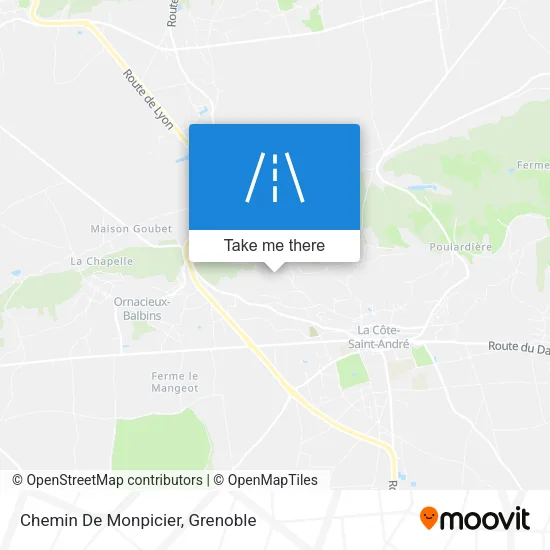 Chemin De Monpicier map