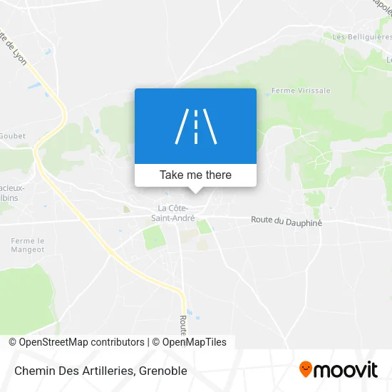 Chemin Des Artilleries map