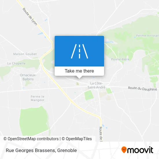 Rue Georges Brassens map