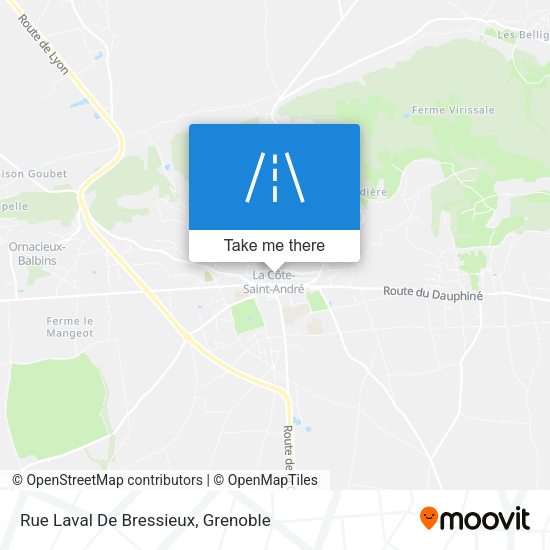Rue Laval De Bressieux map