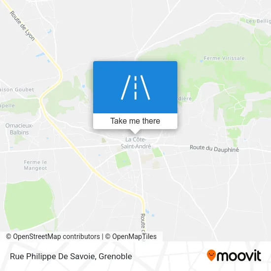 Rue Philippe De Savoie map