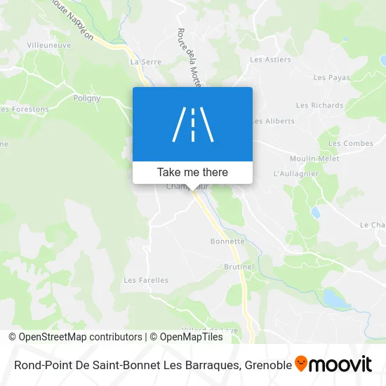 Rond-Point De Saint-Bonnet Les Barraques map