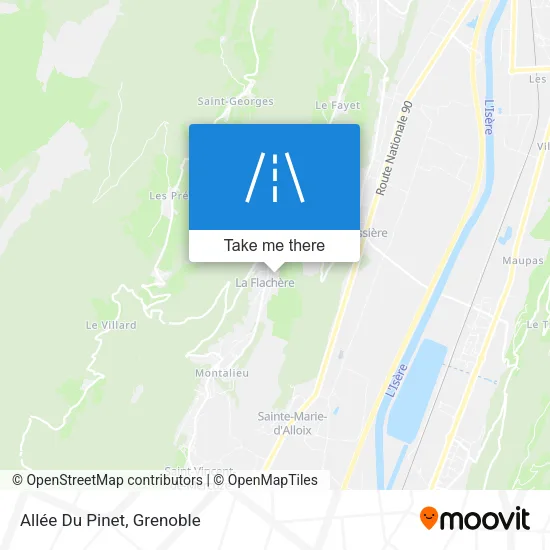 Allée Du Pinet map