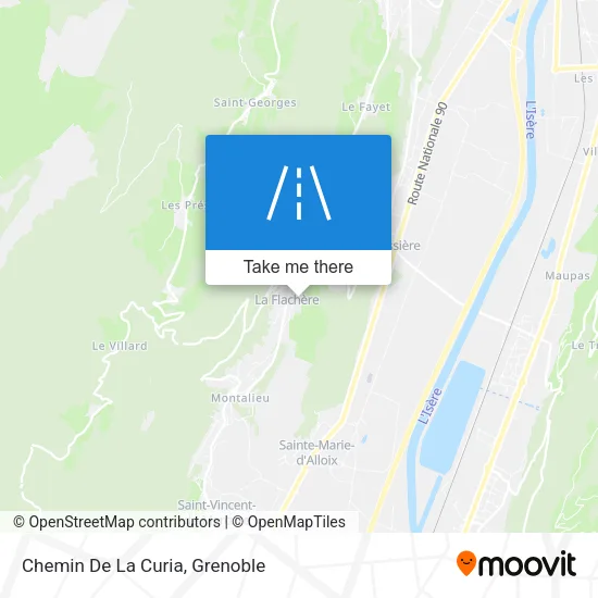 Chemin De La Curia map