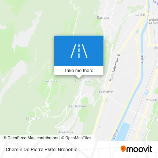Chemin De Pierre Plate map