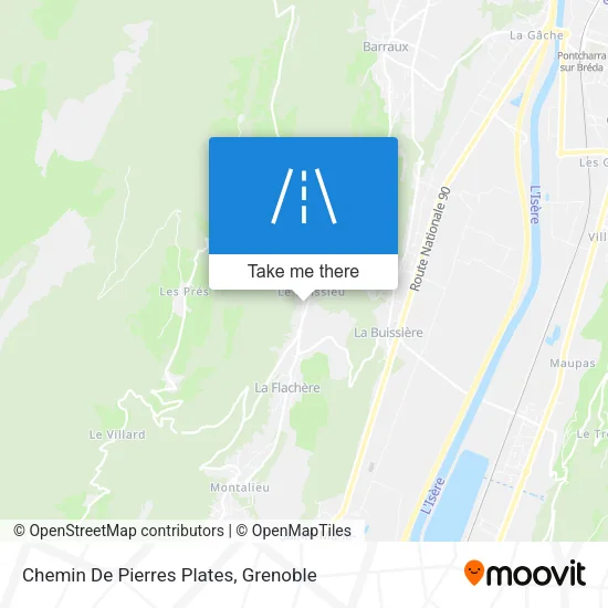 Chemin De Pierres Plates map