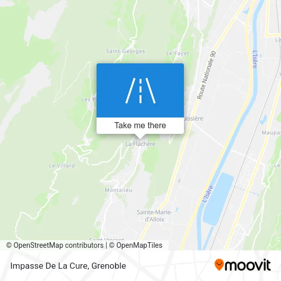 Impasse De La Cure map
