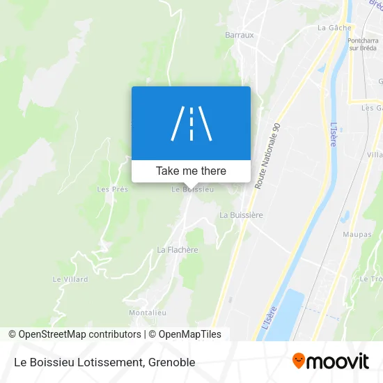 Le Boissieu Lotissement map