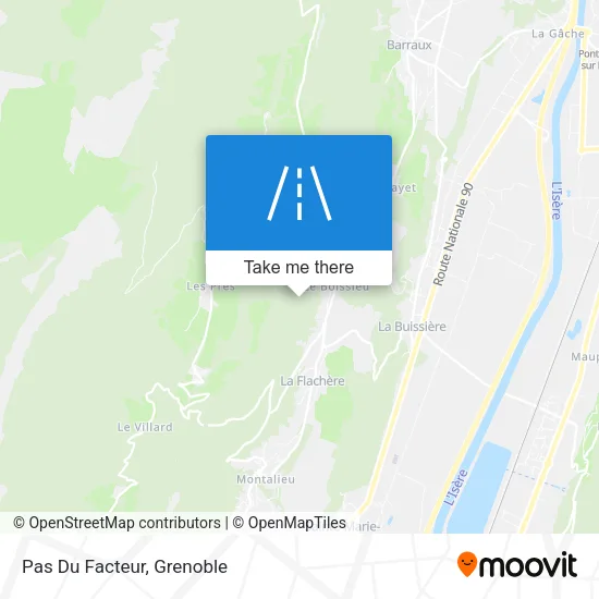 Pas Du Facteur map