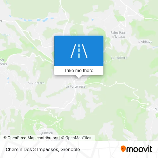 Chemin Des 3 Impasses map