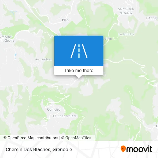 Chemin Des Blaches map